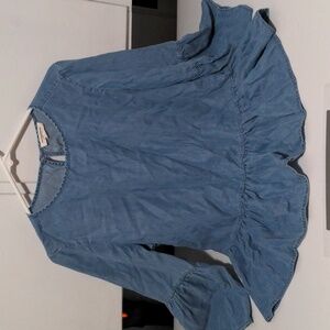 Beachlunchlounge Light Blue Denim Blouse